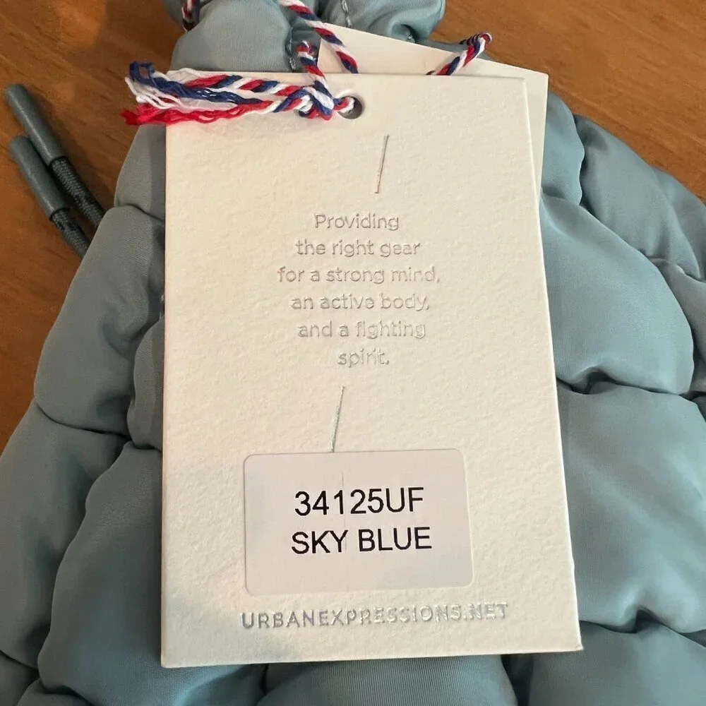 Urban Fit by Urban Expressions Quilted Caryall Puffer Hobo Bag in Sky Light Blue